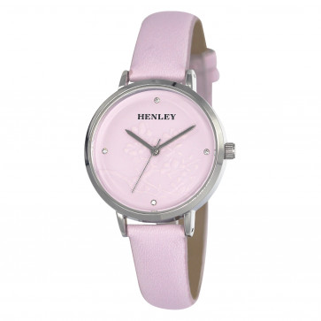 Embossed Branchlet Watch - Pink