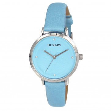 Embossed Branchlet Watch - Blue