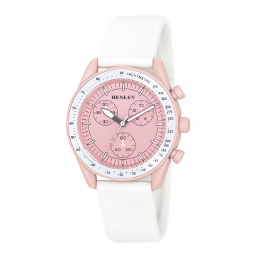 Pastel Coloured Silicone Sports Watch - White / Pink