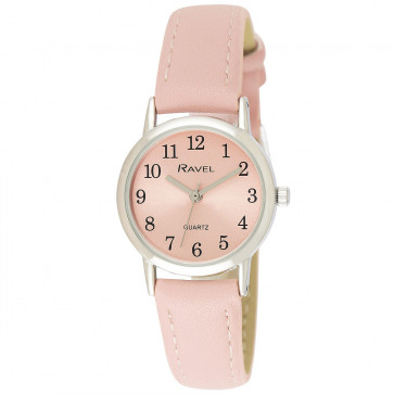 Women's Classic Easy Read Pastel Strap Watch - Pink