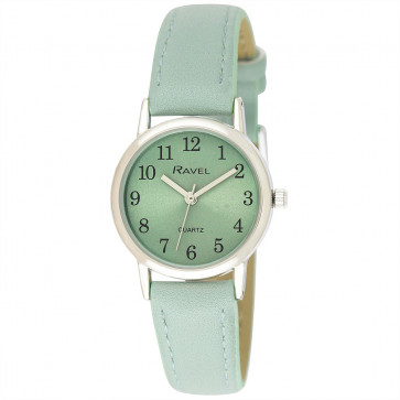 Women's Classic Easy Read Pastel Strap Watch - Sage Green