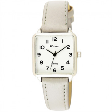Women's Classic Rectangular Strap Watch - Grey