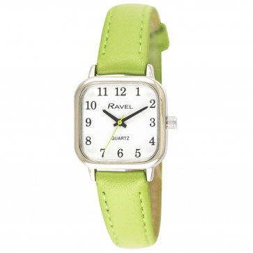 Women's Cushion Shaped Brights Strap Watch - Bright Lime Green