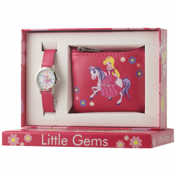 Little Gems Watch & Coin Purse Gift Set- Princess