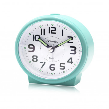 Oval Bedside Quartz Alarm Clock