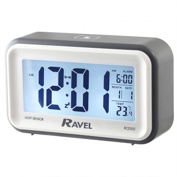 Quartz LCD Touch Alarm Clock