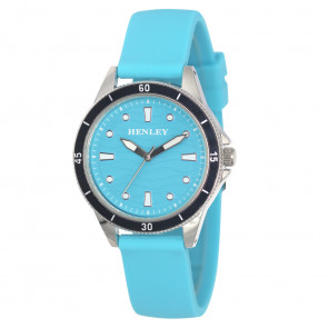 Silicone Wave Sports Watch - Blue