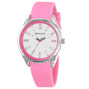 Coloured Silicone Sports Watch - Pink
