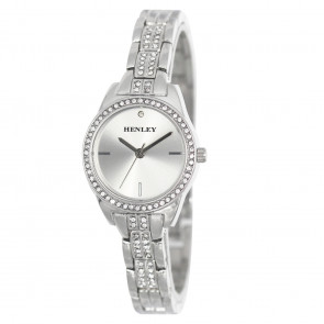 Dress Diamante Bracelet Watch - Silver