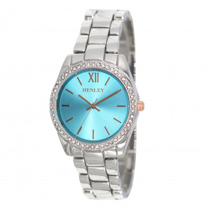 Diamante Bracelet Watch - Silver/blue