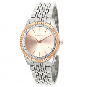 Dress Bracelet Watch - Silver/Rose Gold