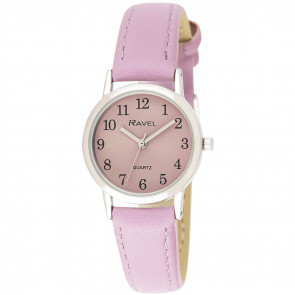 Women's Classic Easy Read Pastel Strap Watch - Purple