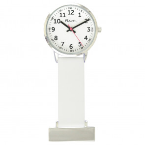 Silicone Fob Watch - White