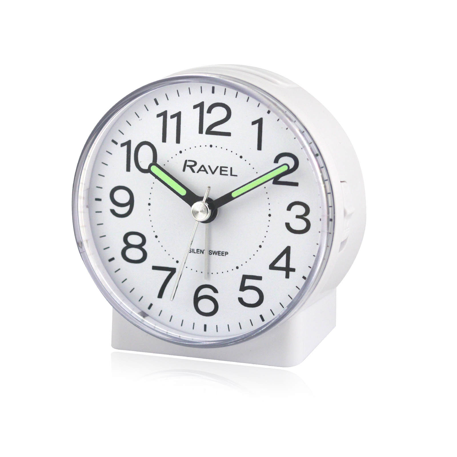 Beep Alarm Clock RC009.03 Ravel Quartz LED Silent Sweep Snooze Light Crescendo 